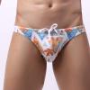 Digood Men's Underwear Swim Trunks Low-Rise Printing Smooth Men's Brief Swimming Briefs Men Swimwear (Orange,XX-Large) view 2