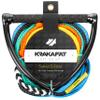KRAKAFAT 75ft Water Ski Rope, Wakeboard Rope - 7 Sections with 13" EVA Diamond Grip Floating Handle - 1-2 Rider Tube Tow Rope for Tubing - Boat Tow Rope for Kneeboard view 1