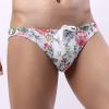 Digood Men's Underwear Swim Trunks Low-Rise Printing Smooth Men's Brief Swimming Briefs Men Swimwear (Multicolor,Large) view 4