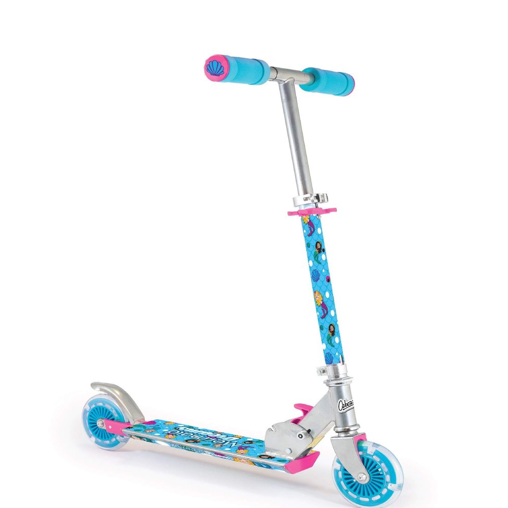 Ozbozz Ozzbozz Mermaid Folding Scooter with Flashing Wheels