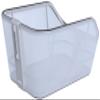 Basil Unisex  Adult Cento Tech Fibre WSL Bicycle Basket, Ice Blue Silver, 46 x 34 x 25.5 cm view 1