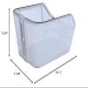 Basil Unisex  Adult Cento Tech Fibre WSL Bicycle Basket, Ice Blue Silver, 46 x 34 x 25.5 cm view 2