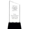 Add Your Own Text 7.4" Superior Customer Service Slant Radianz Light Up Crystal Award, Custom Engraved Superior Customer Service Crystal Trophy, Prime view 1