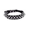 Clopon Dog Collars Puppy Pet Adjustable Collar Rivet Spiked Studded Cool Dogs Neck Strap Black view 1