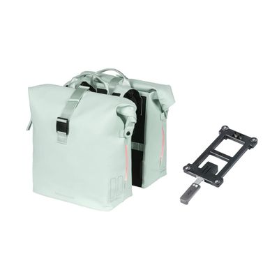 Basil Unisex - Adult Soho Nordlicht MIK Double Bag, Pastel Green, 41 Litre