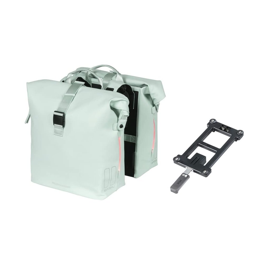 Basil Unisex - Adult Soho Nordlicht MIK Double Bag, Pastel Green, 41 Litre