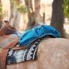 Circle Y Tucker Day Tripper Durable Water-Resistant Fleece-Lined Foam-Padded Western Trail Horseback Riding Equestrian Gear Storage Cantle Bag, Double Compression Attachment - Turquoise Blue view 4