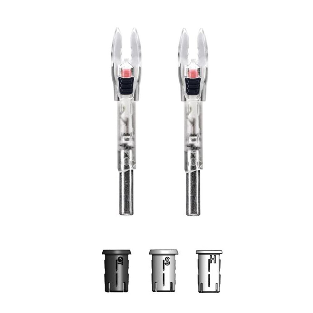 Nockturnal Nocturnal Lighted Nocks Nockturnal Shift Universal Size - Red Lighted Nock - 2-Pack,One Size,NT-810
