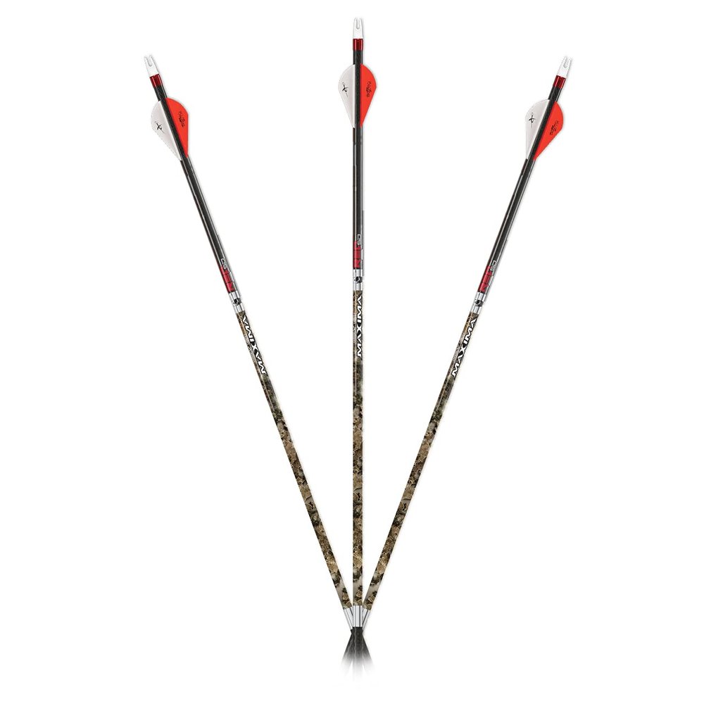 Carbon Express Maxima RED Contour SD 400 in Mossy Oak, 6-Pack of Arrows,One Size,51185