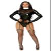 Forplay Womens Holy Chic Nun Adult Sized Costumes, Black, Small/Medium US view 4