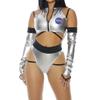 Forplay Womens To The Moon Astronaut Adult Sized Costumes, Silver, Medium/Large US view 1