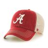 47 NCAA Trawler Primary Logo Team Color Mesh Trucker Clean Up Adjustable Hat, Adult One Size Fits All - Alabama Crimson Tide Red view 1