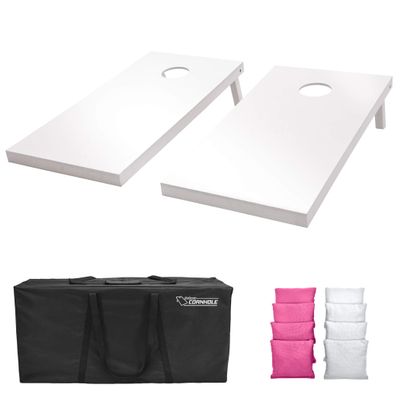 GoSports 4'x2' Regulation Size Wooden Cornhole Boards Set - Includes Carrying Case and Over 100 Optional Bean Bag Colors