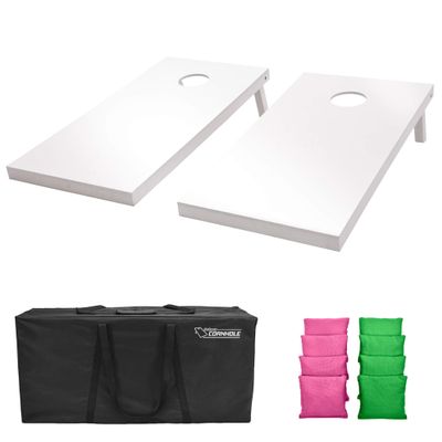 GoSports 4'x2' Regulation Size Wooden Cornhole Boards Set - Includes Carrying Case and Over 100 Optional Bean Bag Colors