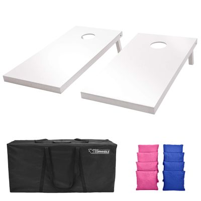 GoSports 4'x2' Regulation Size Wooden Cornhole Boards Set - Includes Carrying Case and Over 100 Optional Bean Bag Colors