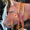 HILASON American Leather Horse Browband Headstall Working Tack Brown | for Horses Western Headstalls view 2