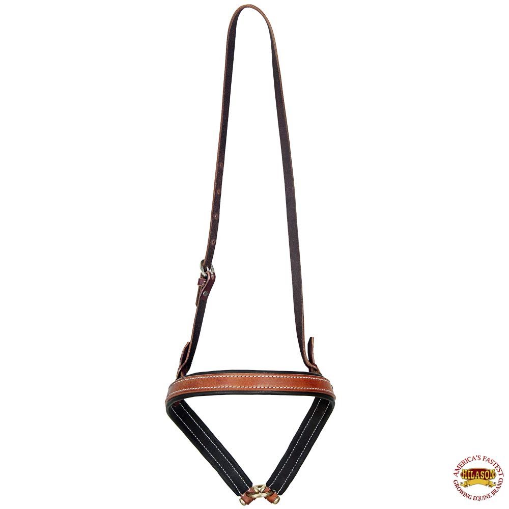 HILASON Western American Leather Horse Noseband Brown