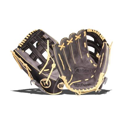 Wilson 2022 A1000 1750 12.5" Outfield Baseball Glove - Grey/Blonde/Black, Left Hand Throw
