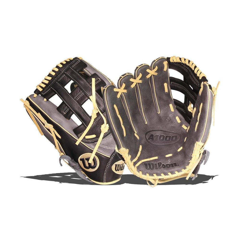 Wilson 2022 A1000 1750 12.5" Outfield Baseball Glove - Grey/Blonde/Black, Left Hand Throw