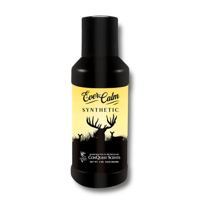 Conquest Scents EverCalm Deer Herd Scent Bottle Synthetic Deer Attractant & Calming Scent, All-Season Effectiveness, Alternative Hunting Liquid Bottle, 4.0 oz