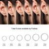 925 Sterling Silver Hoop Earrings for Women - 3 pairs Hypoallergenic Lightweight Hoops Fashion Earrings (8/9/10mm) view 3