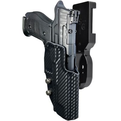 Pro Heavy Duty Competition Holster fits Walther Q5 Match SF (Right-Hand Draw, Black/Carbon Fiber)
