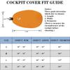 Universal Kayak Cockpit Covers,Drape Waterproof Seal Cockpit Protector Kayak Hatch Covers for Indoor and Outdoor Storage Keep Hatch Hole Seat Clean view 2