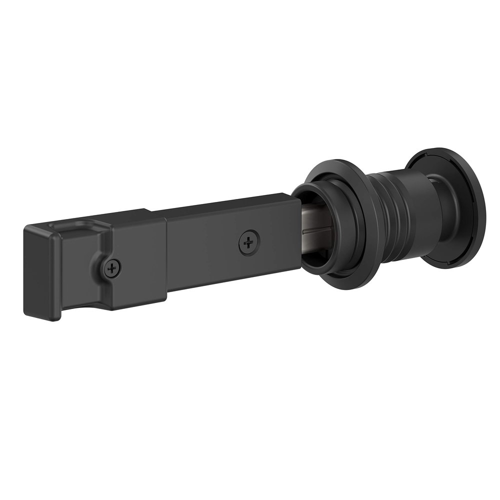 National Hardware N700-150 Barn Door Lock, Matte Black, 5" x 1-1/4" x 3/4"