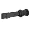 National Hardware N700-150 Barn Door Lock, Matte Black, 5" x 1-1/4" x 3/4" view 1