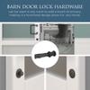 National Hardware N700-150 Barn Door Lock, Matte Black, 5" x 1-1/4" x 3/4" view 3