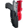 Pro Heavy Duty Competition Holster fits Walther Q5 Match SF (Right-Hand Draw, Red/Carbon Fiber) view 1