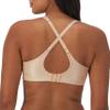 Bali Womens Comfort Revolution Wireless Bra, Full-coverage Wirefree Cool Fabric Full Coverage Bra, Almond Zag, 38C US view 3