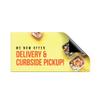 GotPrint Car Magnet We Now Offer Delivery & Curbside Pickup Sign Durable & Weatherproof Magnetic Sticker (9" x 18") view 1