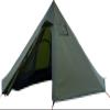 1-2 Person Teepee Hot Tent with Half Mesh and Fire Retardant Stove Jack Lightweight 4.6lb Height 5.2FT Teepee Tent Outdoor Camping Pyramid Tipi Tent (Army Green) view 1