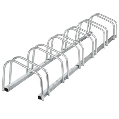 ZENY 6 Bike Rack Bicycle Floor Parking Stand for Mountain Bike Road Bike Indoor Outdoor Garage, Adjustable Bicycle Storage Organizer Stand