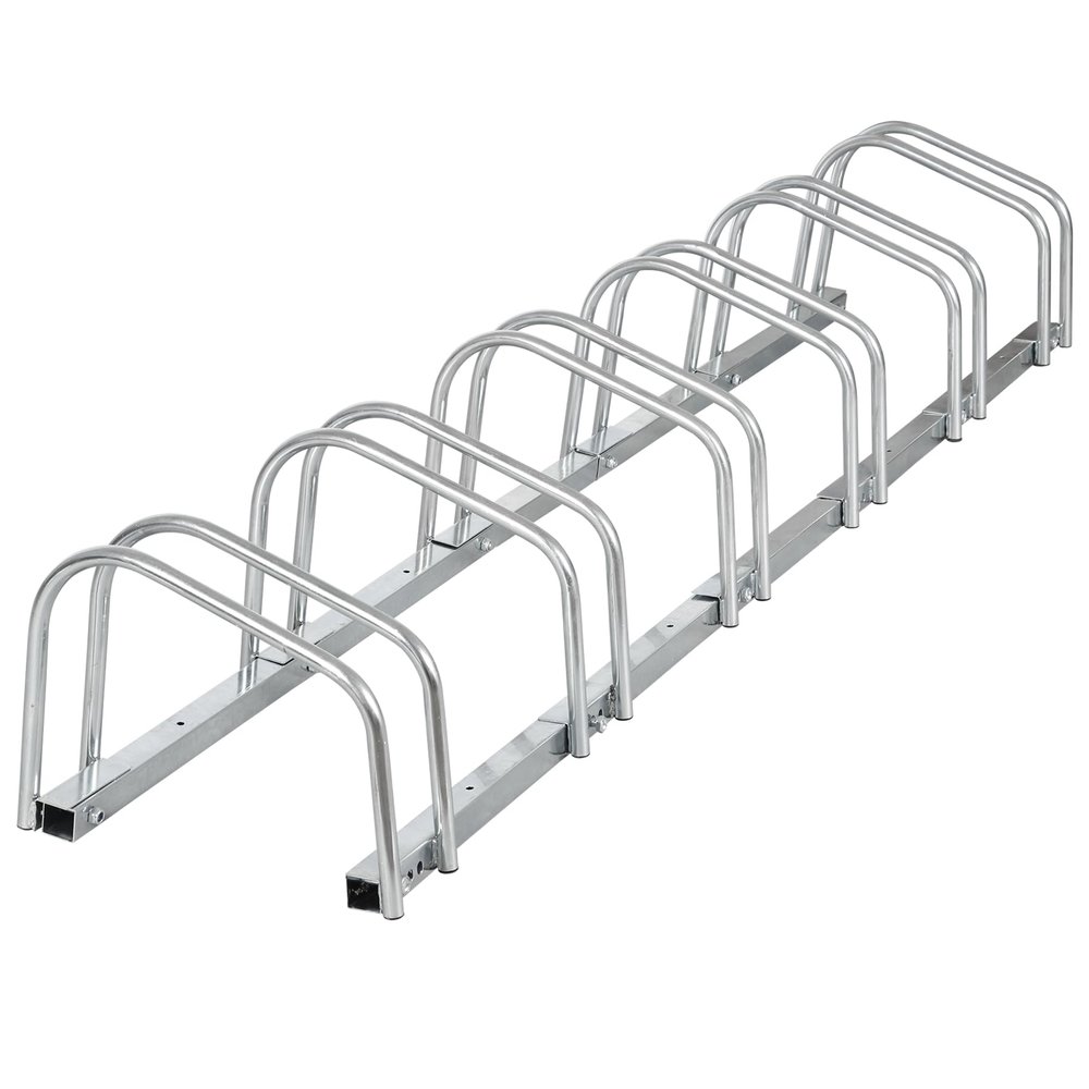 ZENY 6 Bike Rack Bicycle Floor Parking Stand for Mountain Bike Road Bike Indoor Outdoor Garage, Adjustable Bicycle Storage Organizer Stand
