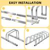 ZENY 6 Bike Rack Bicycle Floor Parking Stand for Mountain Bike Road Bike Indoor Outdoor Garage, Adjustable Bicycle Storage Organizer Stand view 3