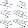 ZENY 6 Bike Rack Bicycle Floor Parking Stand for Mountain Bike Road Bike Indoor Outdoor Garage, Adjustable Bicycle Storage Organizer Stand view 4