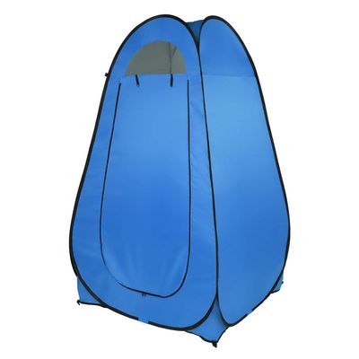 Kcelarec Portable Pop Up Shower Camping Toilet Tent, Camping Privacy Shelters with Carrying Bag for Outdoor Indoor (Blue)