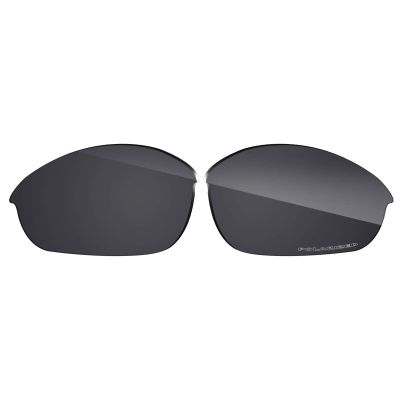 Eye Opening Stuff Polarized Replacement Lenses Compatible with Oakley Half Jacket 2.0 OO9144 Sunglasses - Dark Black