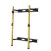 HulkFit Pro Series 2.35 x 2.35 Steel Folding Wall Mounted Power Rack Cage with Attachment Accessories - J Hooks and Height Adjustable Pull Up Bar view 1