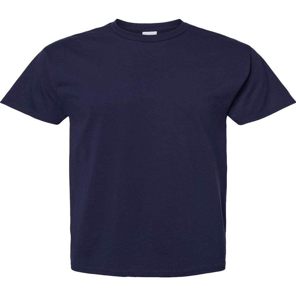 100% Cotton Essential T-Shirt in Athletic Navy by Hanes