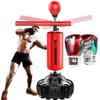Pedestal Bags Lxn 3 in 1 Boxing Speed Trainer, 360 Spinning Bar, Heavy Training Boxing Punch Bag with Reflex Bar & Gloves, Solid Speed Punching Bag Free Standing, Adjustable Height, for Adult&Kid view 1