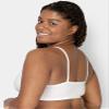 Fruit of the Loom Women's Spaghetti Strap Cotton Pullover Sports Bra, Black/White/White/Heather Grey 4-Pack, 44 view 3