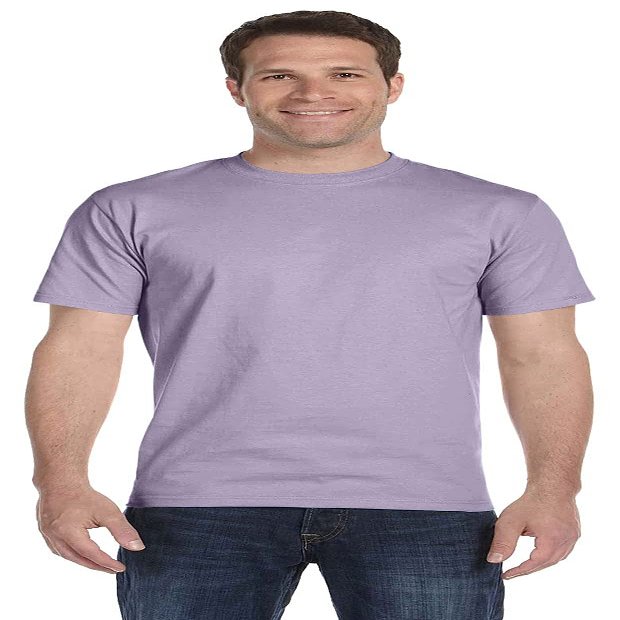 Hanes Unisex ComfortSoft Cotton T-Shirt L Lavender