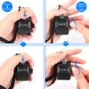 FEBSNOW 2 Pack Hand Tally Counter 4 Digital Click Counter for Sport Row School Event (Two Black) view 4