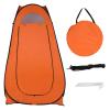 Pop Up Shower Camping Toilet Tent, Portable Camping Privacy Shelters with Carrying Bag for Outdoor Indoor (Orange) view 3