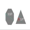 2 Person Teepee Hot Tent with Half Mesh and Fire Retardant Stove Jack Lightweight 4.6lb Height 5.2FT Teepee Outdoor Camping Pyramid Tipi Tent (Brown Green) view 2