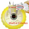UANOFCN 4 Pcs 5" X 3" Boat Trailer Wobble Rollers Polyurethane Mounting Hole Diameter 4/5" view 2