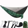 Camping Hammock with Mosquito Nets Outdoor Tourist Hanging Hammocks Portable Parachute Nylon Hiking Hammock for Backpacking Hiking Travel view 1